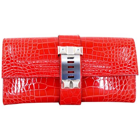 hermes crocodile h clutch|Hermes clutch shoes 2023.